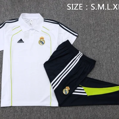 Alternative view of Real Madrid Training Kit (Polo+Pants) White 2025/26