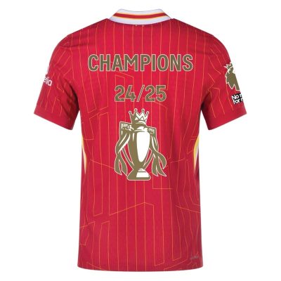 Alternative view of Liverpool Football Jersey EPL Champions Custom Shirt 2024/25