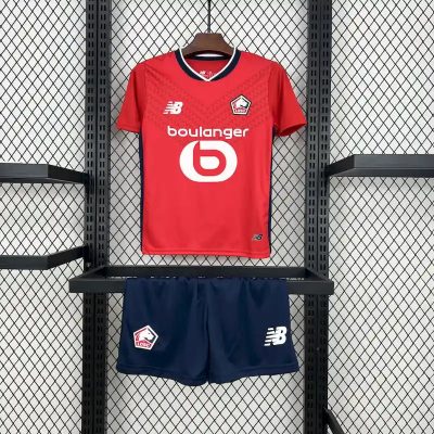 Lille OSC Soccer Jersey Home Kids Kit Jersey+Shorts 2024/25