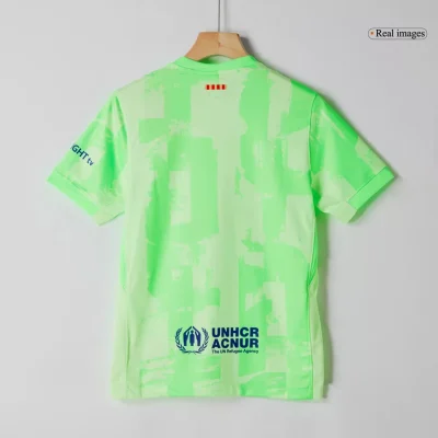 Alternative view of Barcelona Soccer Jersey Third Away Custom Shirt 2024/25 Spotify Logo Without Text