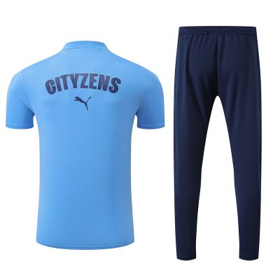 Alternative view of Marseille Training Kit (Polo+Pants) Blue 2025/26