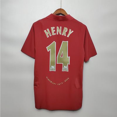 Henry#14 Arsenal Soccer Retro Jersey Home Custom Shirt 2005/06