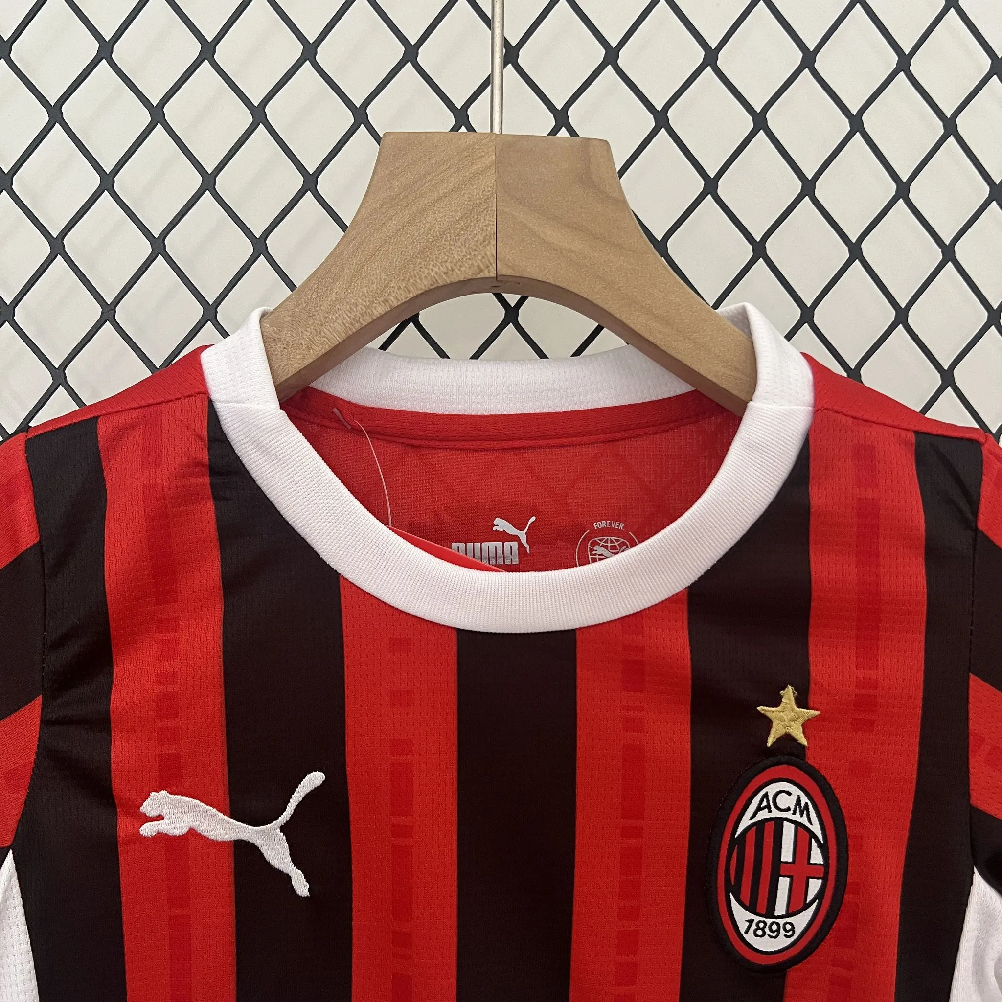 AC Milan Soccer Jersey Home Kids Kit Jersey+Shorts 2024/25 - Image 4