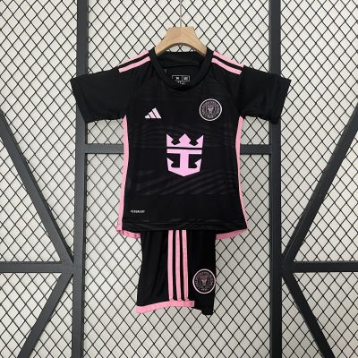 Inter Miami Soccer Jersey Away Kids Kit Jersey+Shorts 2024