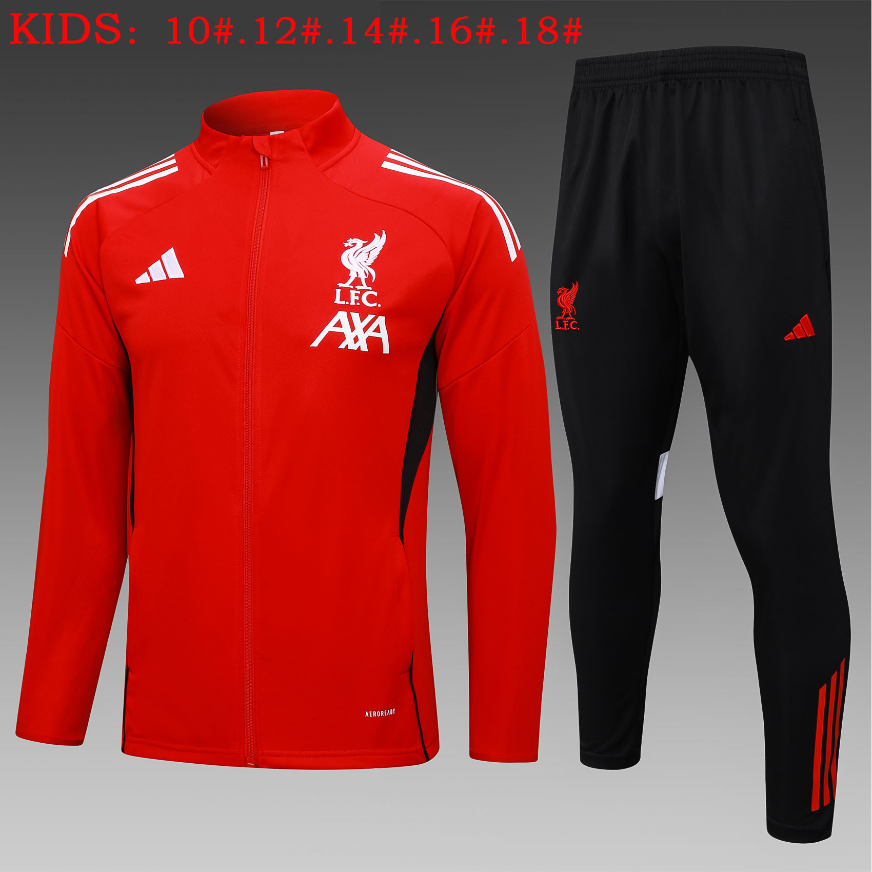 Kids Liverpool Training Kit (Jacket+Pants) Red 2025/26