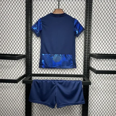 Alternative view of Atletico Madrid Soccer Jersey Third Away Kids Kit Jersey+Shorts 2024/25