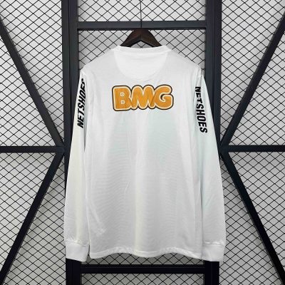 Alternative view of Santos FC Retro Soccer Jersey Home Long Sleeve Custom Shirt 2012