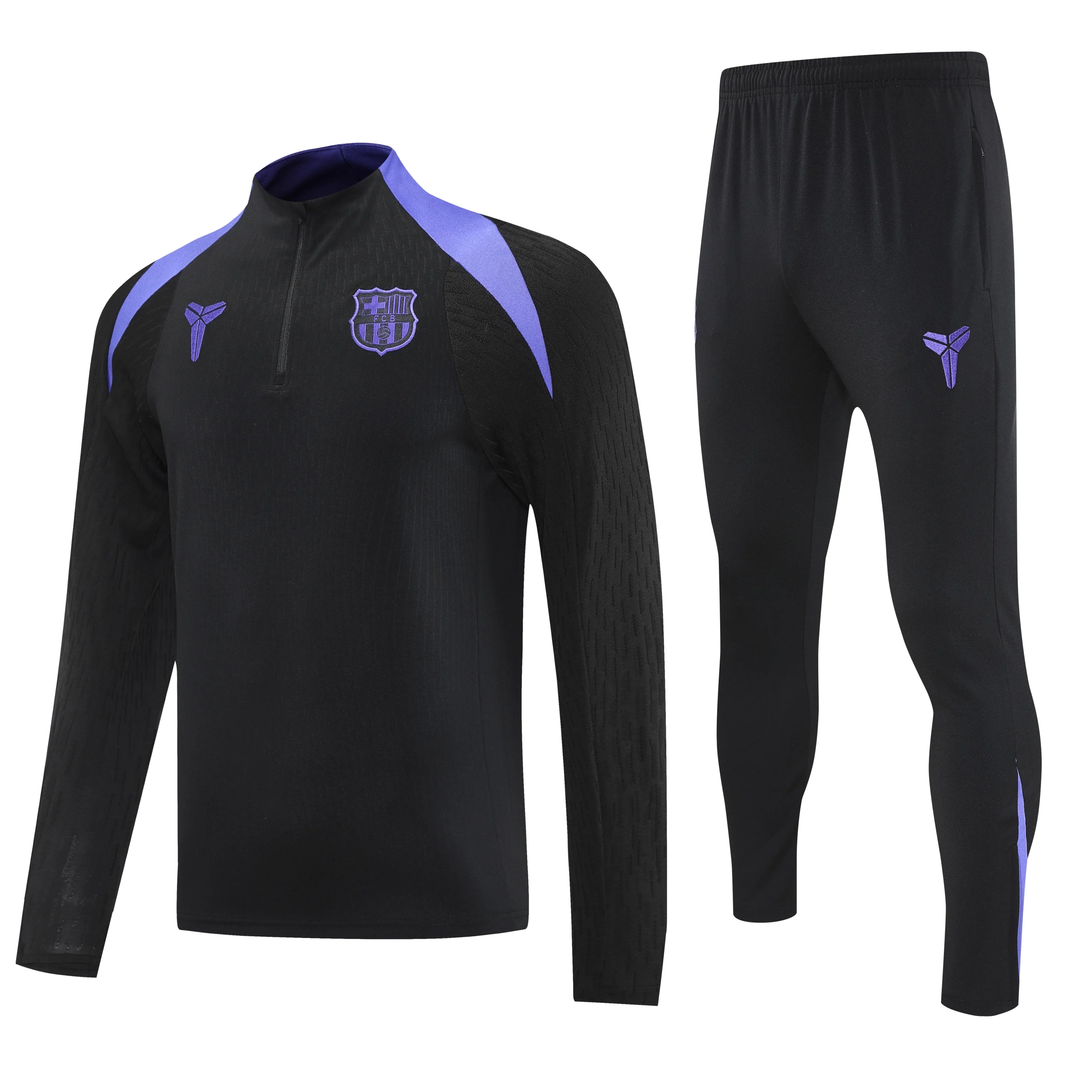 Barcelona x Kobe Bryant Training Kit (Sweatshirt+Pants) Black&Purple 2025/26 - Player Version