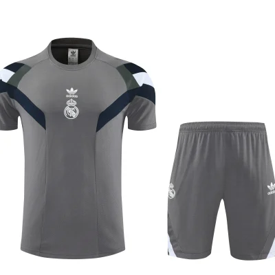 Real Madrid Training Jersey Kit Gray 2025/26