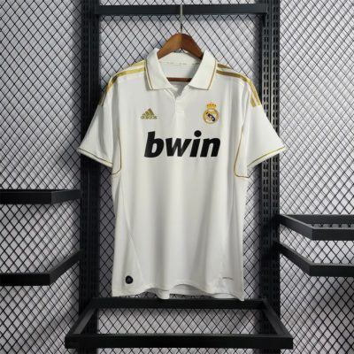 Alternative view of Real Madrid Retro Jersey Home Soccer Custom Shirt 2011/12