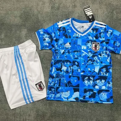 Japan Soccer Jersey Doraemon Special Edition Kids Kit Jersey+Shorts 2025