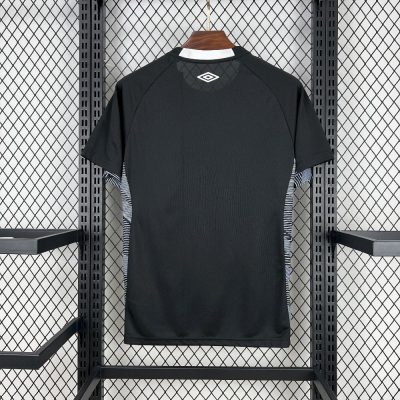 Alternative view of Santos FC Soccer Jersey Black Goalkeeper Custom Shirt 2025