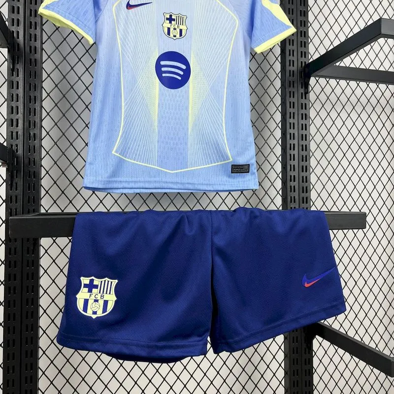 Barcelona Special Edition Soccer Kids Kit Jersey+Shorts 2025/26 - Image 5