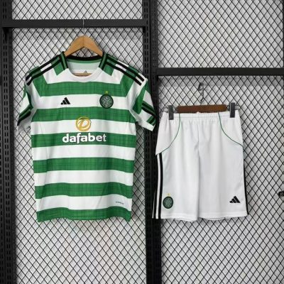 Celtic Soccer Jersey Home Kids Kit Jersey+Shorts 2025/26