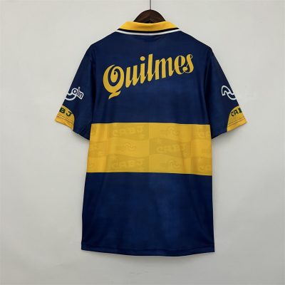 Alternative view of Boca Juniors Retro Soccer Jersey Home Custom Shirt 1995/96