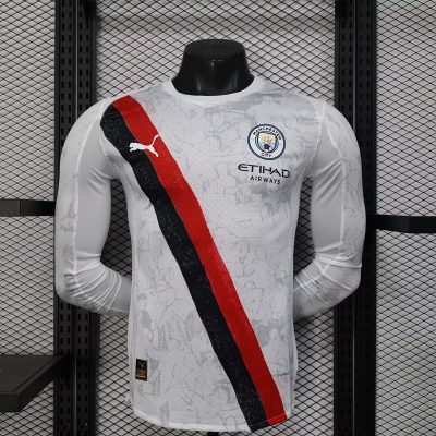 Manchester City  Away Long Sleeve Football Jersey Shirt 2025/26