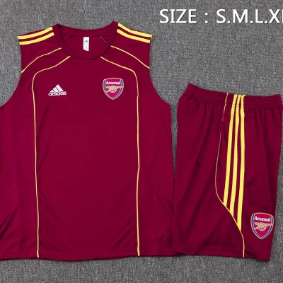 Alternative view of Arsenal Sleeveless Training Kit Red 2025/26