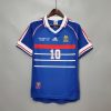 France Retro Soccer Jersey Home Custom Shirt World Cup 1998