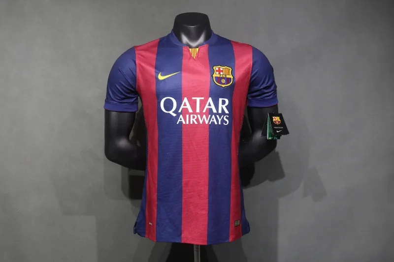 Barcelona Retro Jersey Home Soccer Shirt 2014-15