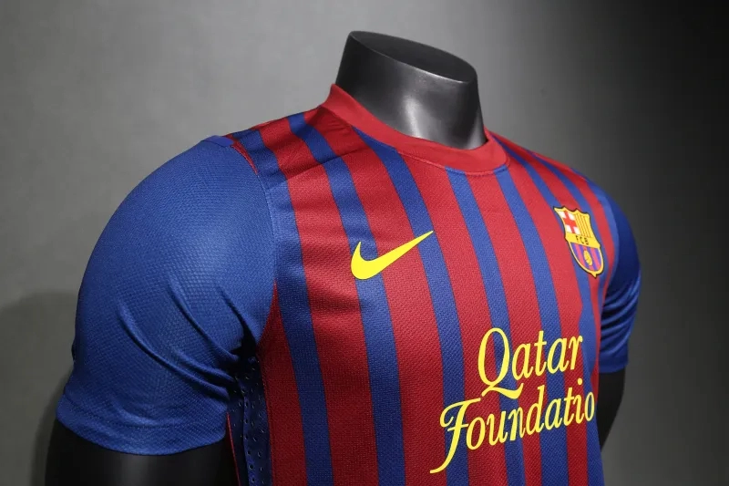 Barcelona Retro Jersey Home Soccer Shirt 2011-12 - Image 4