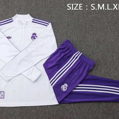 Alternative view of Real Madrid Training Kit (Sweatshirt+Pants) White 2025/26