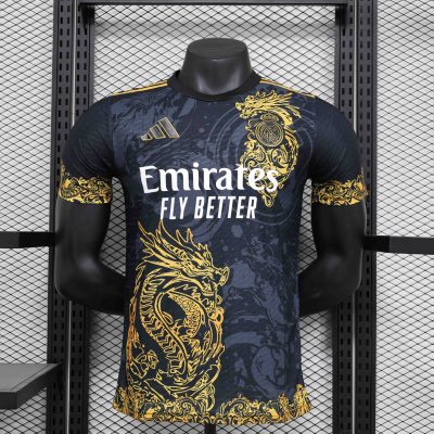 Real Madrid Soccer Jersey Golden Dragon Special Edition Shirt 2024/25