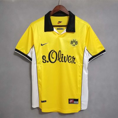 Borussia Dortmund Retro Jersey Home Soccer Shirt 1998-99