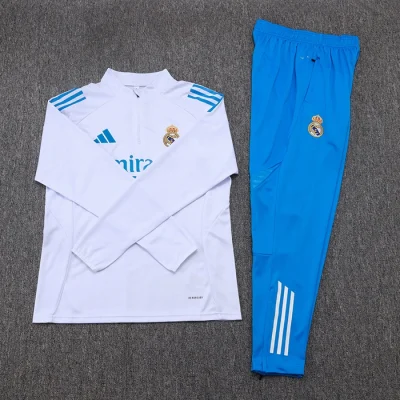 Alternative view of Real Madrid Training Kit (Sweatshirt+Pants) White 2025/26