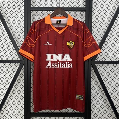 Roma Retro Soccer Jersey Home Custom Shirt 1999/00