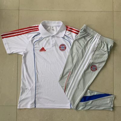 Bayern Munich Training Kit (Polo+Pants) White 2025/26