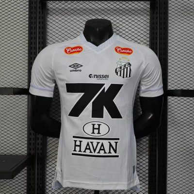 Santos FC Soccer Jersey Home Shirt 2025 - All Sponsors
