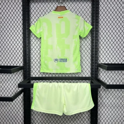 Alternative view of Barcelona Soccer Jersey Third Away Kids Kit Jersey+Shorts 2024/25 Spotify Logo Without Text