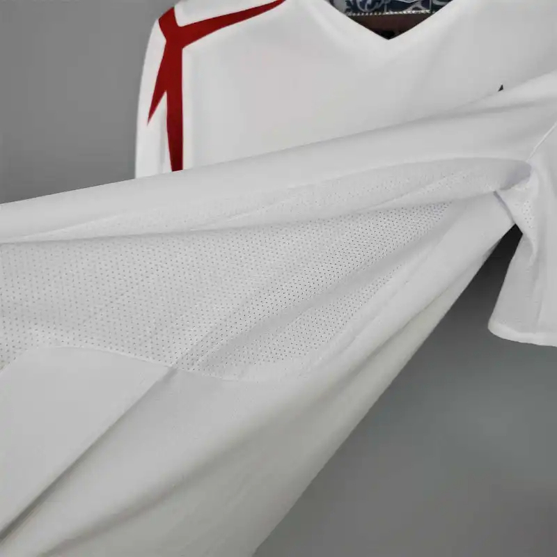 England Retro Soccer Jersey Home Custom Shirt World Cup 2006 - Image 3