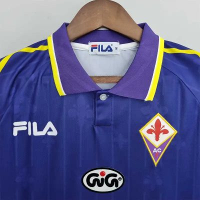 Alternative view of Fiorentina Retro Soccer Jersey Home Custom Shirt 1997/98