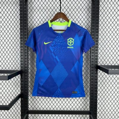Brazil Soccer Jersey Away Women's Custom Shirt 2025