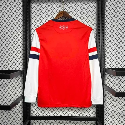 Alternative view of Arsenal Soccer Retro Jersey Home Custom Long Sleeve Shirt 2012-13