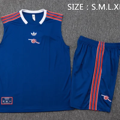 Alternative view of Arsenal Sleeveless Training Kit Blue 2025/26