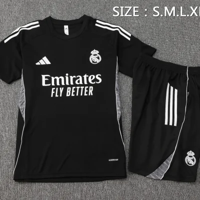 Alternative view of Real Madrid Training Jersey Kit Black 2025/26