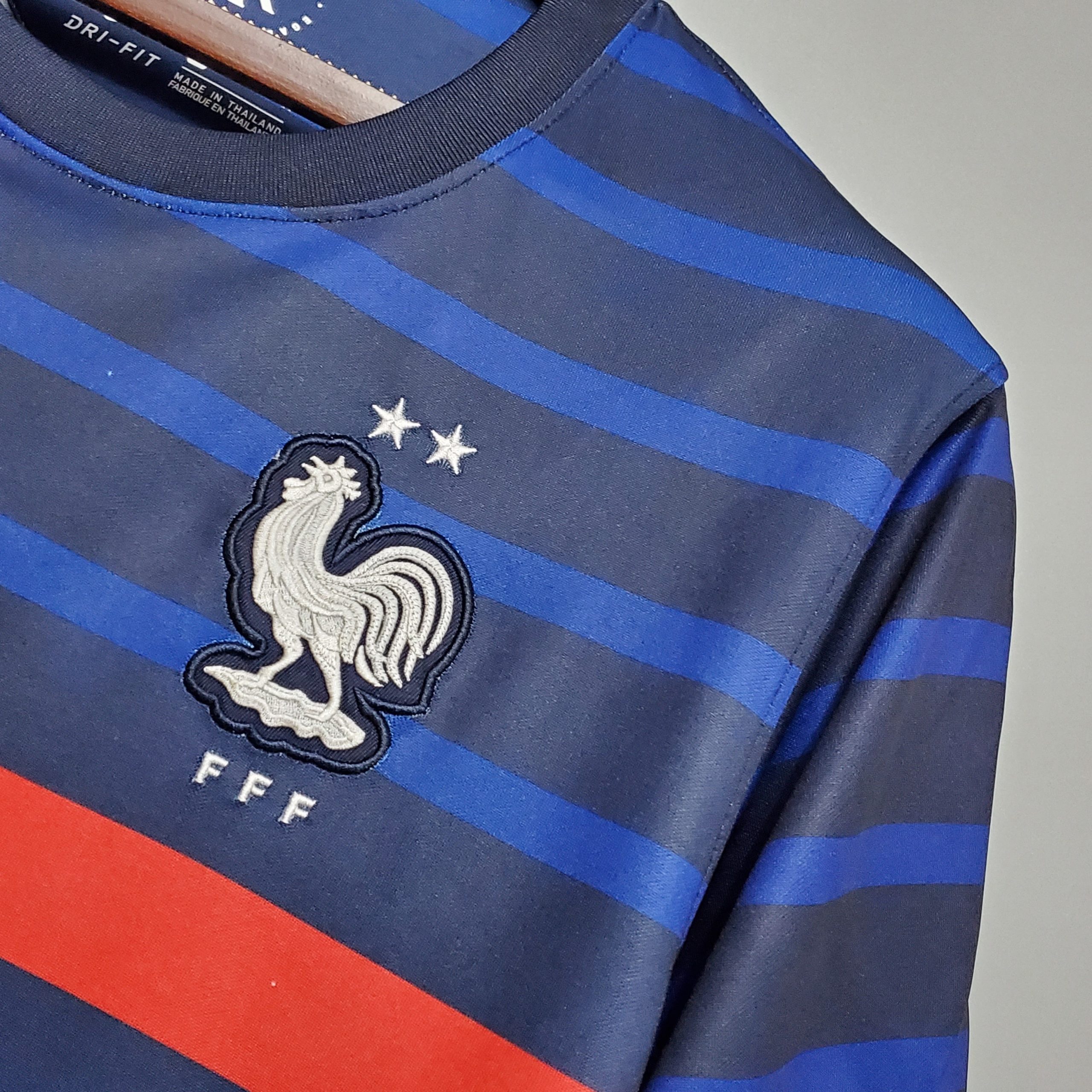 France Retro Soccer Jersey Home Custom Shirt 2020 - Image 4
