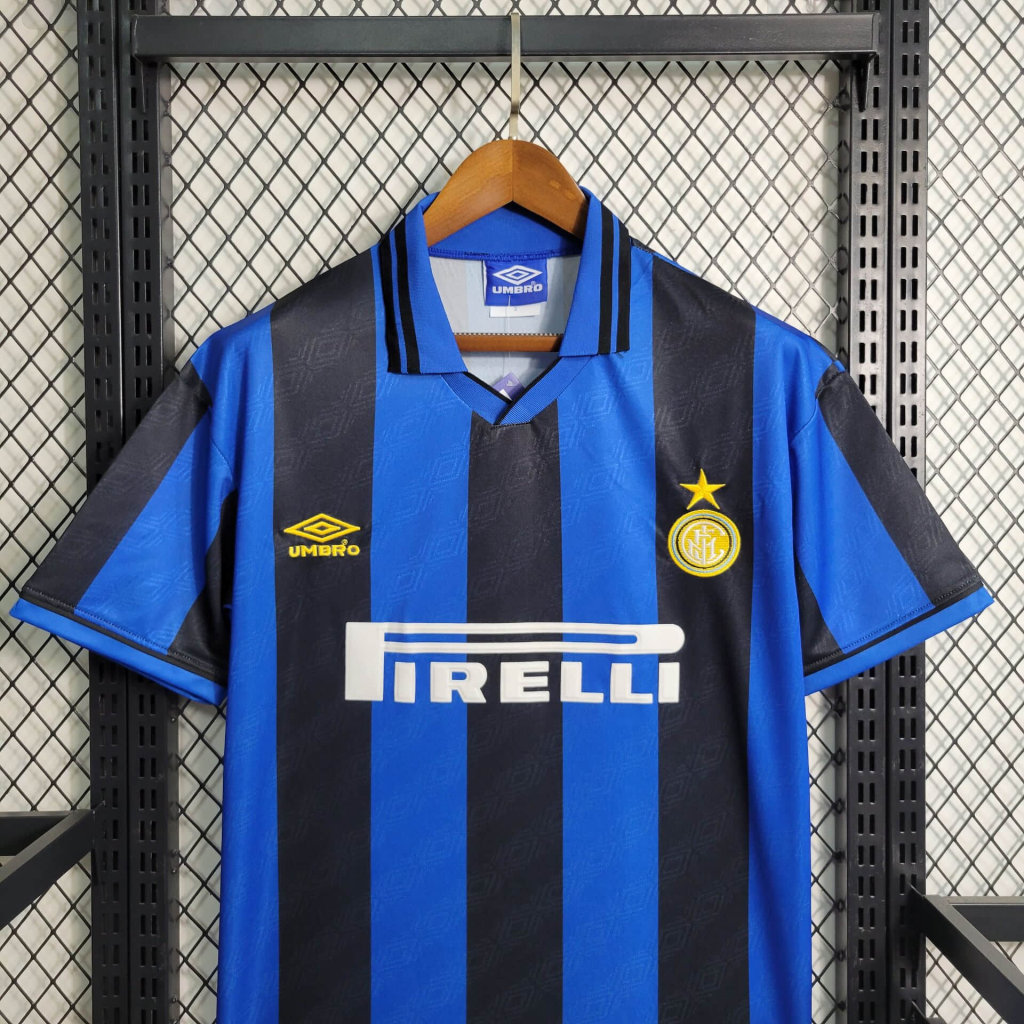 Inter Milan Jersey Custom Home Soccer Jersey 1995/96 - Image 3