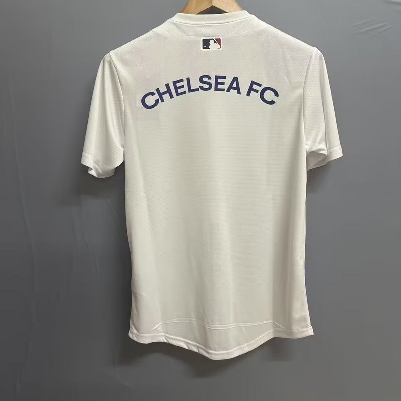 Chelsea White x US Pack Baseball Jersey Custom Shirt 2025/26 - Image 2