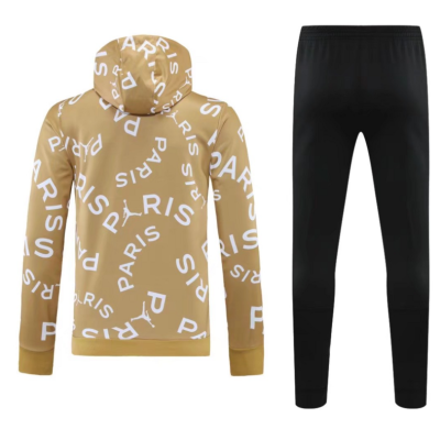 Alternative view of PSG Technical Hoodie Training Kit (Sweatshirt+Pants) Gold 2025/26