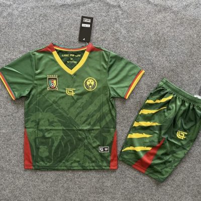 Cameroon Soccer Jersey Home Kids Kit Jersey+Shorts 2025