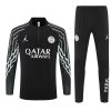 PSG Training Kit (Sweatshirt+Pants) Black 2025/26