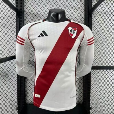 River Plate Soccer Jersey Home Long Sleeve Shirt 2025/26