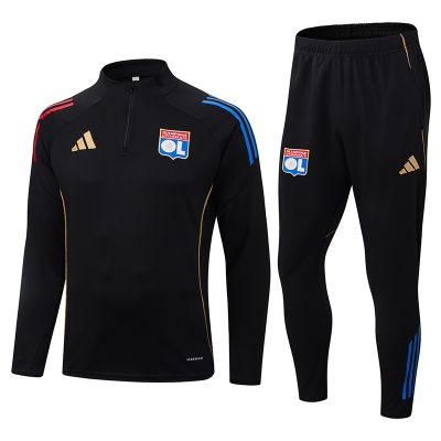 Olympique Lyonnais Training Kit (Sweatshirt+Pants) Black 2025/26
