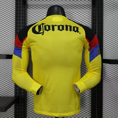 Alternative view of Club America Soccer Jersey Home Long Sleeve Shirt 2025/26