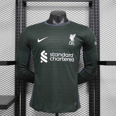 Liverpool Football Jersey Away Long Sleeve Shirt 2024/25