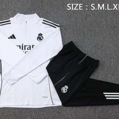 Alternative view of Real Madrid Training Kit (Sweatshirt+Pants) White 2025/26