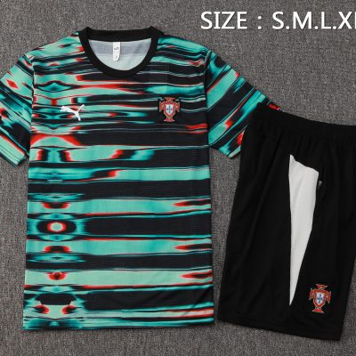 Alternative view of Portugal Training Jersey Kit Green 2025